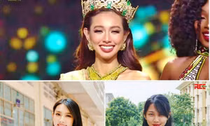 Trường học, dàn sao và cộng đồng mạng ‘tung hoa’ chúc mừng Nguyễn Thúc Thuỳ Tiên