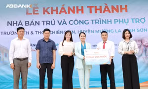 ABBank khánh thành Nhà bán trú và Công trình phụ trợ cho trẻ em Sơn La