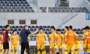 U23 Việt Nam đấu luyện cùng CLB Công An Hà Nội và CLB Hải Phòng