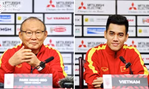 HLV Park Hang-seo và Tiến Linh chia sẻ về trận bán kết lượt về AFF Cup 2022