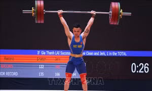 Đô cử Lại Gia Thành giành Huy chương Vàng cử giật tại Cúp Cử tạ thế giới 2024