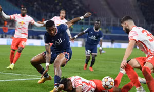 PSG đánh rơi điểm số ở phút 90+3 trước RB Leipzig
