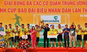 Bế mạc Giải bóng đá các cơ quan Trung ương mở rộng năm 2022