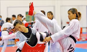 Các vận động viên Việt Nam dồn sức tập luyện cho mục tiêu SEA Games 32