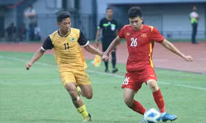 Chơi thiếu người, U19 Việt Nam vẫn đánh bại U19 Brunei 4 - 0
