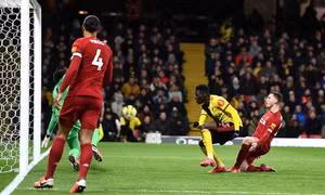 Liverpool thua trận đầu tiên của mùa giải sau 27 trận bất bại