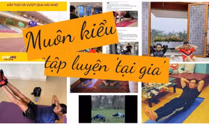 Tổng hợp các kiểu tập luyện 'tại gia' của VĐV Việt Nam thời dịch COVID-19