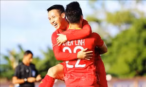 Hạ U22 Lào bằng tỷ số 6-1, Việt Nam tiếp tục dẫn đầu bảng B
