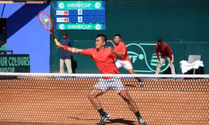 Tuyển quần vợt Việt Nam dừng bước ở vòng play-off Davis Cup