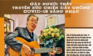 Gặp người thầy truyền sức chiến đấu chống COVID-19 bằng nhạc