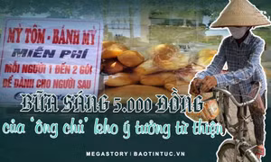 Bữa sáng 5.000 đồng của ‘ông chủ’ kho ý tưởng từ thiện