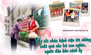 Từ nồi cháo bệnh viện tới những suất quà cho bà con nghèo, người dân khu cách ly
