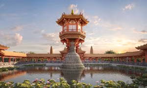 Đề cử Giải Bùi Xuân Phái: 'Tái lập kiến trúc chùa Diên Hựu - Một Cột bằng công nghệ thực tế ảo'