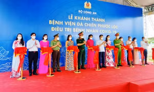 Khánh thành Bệnh viện dã chiến Phước Lộc điều trị cho lực lượng công an mắc COVID-19