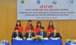 Bốn trường đại học kỹ thuật ký kết hợp tác chiến lược