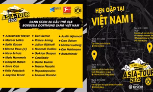 Marco Reus, Mats Hummels đến Việt Nam từ ngày 28/11
