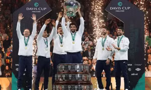 Italy làm nên lịch sử khi giành ‘cú hattrick’ vô địch Davis Cup