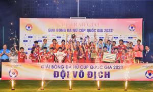 Giải bóng đá nữ Cúp Quốc gia 2022: Tuyển TP Hồ Chí Minh I lên ngôi vô địch bằng loạt sút luân lưu