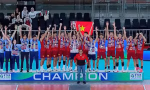 Tuyển bóng chuyền nam Việt Nam được thưởng 'nóng' sau chức vô địch SEA V.Cup 2026