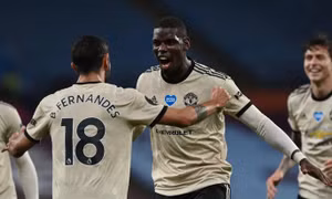 Bruno - Pogba cùng tỏa sáng, Man Utd cách Top 4 đúng 1 điểm