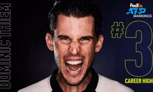Dominic Thiem vượt Roger Federer, vươn lên vị trí cao nhất trong sự nghiệp