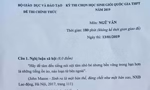 Bộ Giáo dục và Đào tạo phản hồi những ý kiến về đề thi học sinh giỏi quốc gia 2019