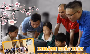 Khoảnh khắc Xuân trong lòng người làm báo