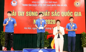 Đoàn Quân đội dẫn đầu giải tay súng xuất sắc quốc gia 2020