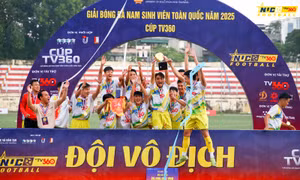 Ngôi vô địch giải bóng đá sinh viên toàn quốc trở về Đại học Huế sau 10 năm