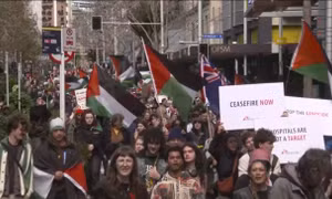 Hàng chục nghìn người tuần hành ủng hộ Palestine tại Auckland