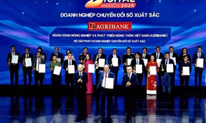 Agribank được vinh danh tại Lễ trao giải thưởng Chuyển đổi số Việt Nam