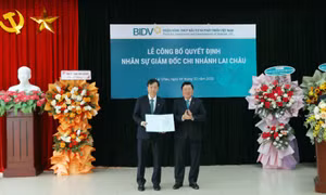 Công bố quyết định bổ nhiệm Giám đốc BIDV Chi nhánh Lai Châu