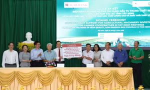 Agribank Chi nhánh Long An ký kết hỗ trợ phát triển chuỗi giá trị lúa gạo chất lượng cao