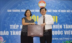 Gần 250 hiện vật hiến tặng Bảo tàng Mặt trận Tổ quốc Việt Nam