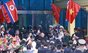 Chuyến tàu chở Chủ tịch Triều Tiên Kim Jong-un đã rời ga Đồng Đăng