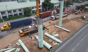 Hoàn thành 70% khối lượng công trình đường dây 220kV Cát Lái - Tân Cảng