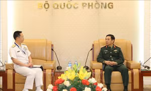 Thượng tướng Phan Văn Giang tiếp Đoàn đại biểu Bộ Quốc phòng Nhật Bản 