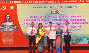 Công bố Quyết định công nhận Ba Lòng là xã An toàn khu