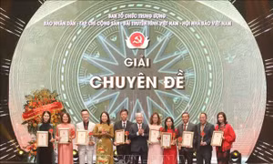Lễ công bố và trao Giải báo chí toàn quốc về xây dựng Đảng lần thứ VII