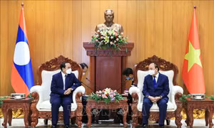 Chủ tịch nước Nguyễn Xuân Phúc tiếp kiến Phó Chủ tịch nước Lào