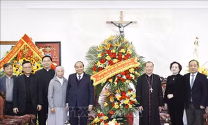 Chủ tịch nước chúc mừng Giáng sinh Tổng Giáo phận Hà Nội và Ủy ban Đoàn kết Công giáo Việt Nam