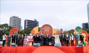 Đầm ấm Lễ hội 'Xuân quê hương 2024' tại Fukuoka 