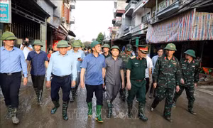 Phó Thủ tướng Bùi Thanh Sơn thị sát tình hình khắc phục hậu quả bão số 3 tại Lạng Sơn