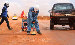 Tăng tốc thi công trên công trường dự án sân bay Long Thành