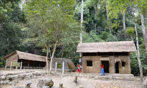 Chiến sĩ nhỏ Điện Biên thăm quan Sở Chỉ huy chiến dịch Điện Biên Phủ