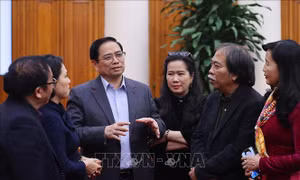 Thủ tướng làm việc với Liên hiệp các hội văn học, nghệ thuật Việt Nam