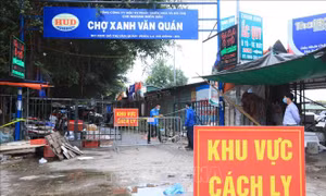 Tạm thời cách ly y tế chợ Xanh và tòa CT3B Khu đô thị Văn Quán, Hà Nội