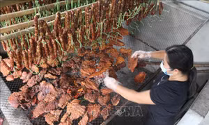 Sản xuất đặc sản ở Nghệ An tất bật vào vụ Tết
