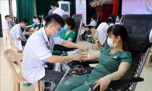 Hải Dương: 600 cán bộ, công nhân viên chức, người lao động hiến máu tình nguyện