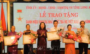 Long An trao tặng, truy tặng danh hiệu 'Bà mẹ Việt Nam Anh hùng'
